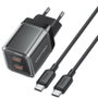 Vention Cargador de Pared GaN 45W con 2x USB-C y Cable USB-C